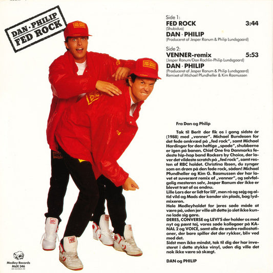Dan* • Philip* : Fed Rock / Venner (12")
