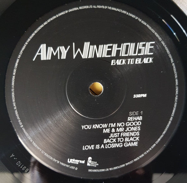 Amy Winehouse : Back To Black (LP, Album + LP, Album, Bon + Dlx, RE, RM, Hal)