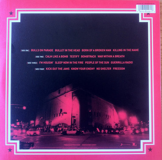 Rage Against The Machine : Live At The Grand Olympic Auditorium (2xLP, Album, RE, 180)