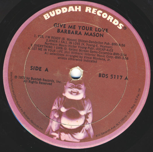 Barbara Mason - Give Me Your Love (LP) (Very Good Plus (VG+)) - Skanderborg Vinyl
