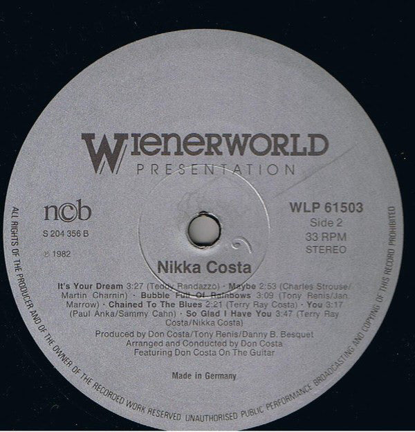 Nikka Costa : Nikka Costa (LP, Album)