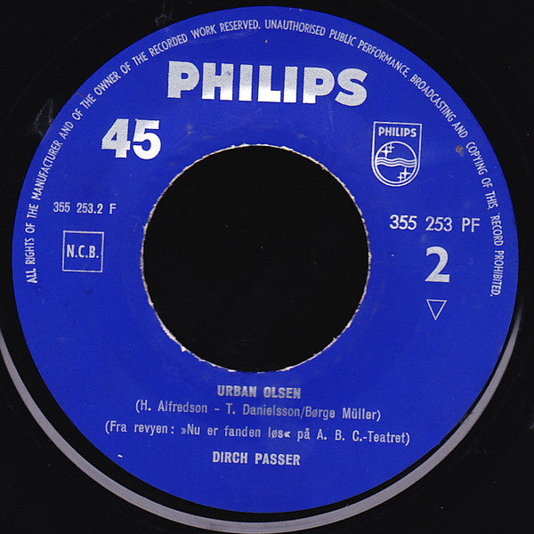 Dirch Passer : Hul I Spanden (7")