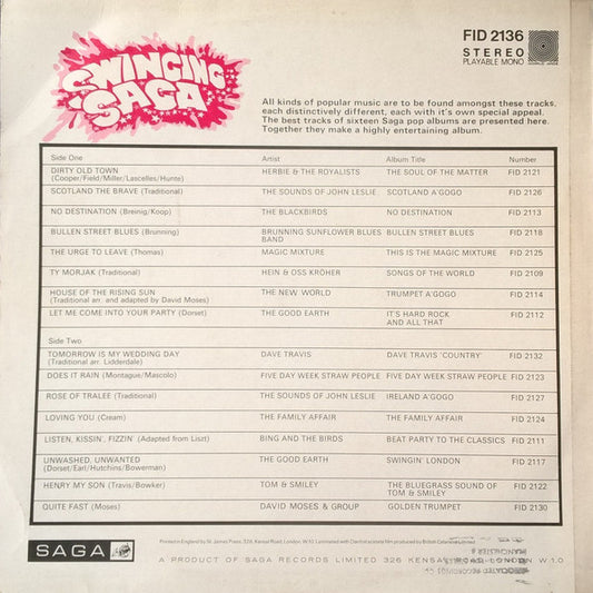 Various : Swinging Saga (LP, Album, Comp)
