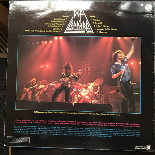 Def Leppard : On Through The Night (LP, Album)
