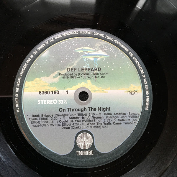 Def Leppard : On Through The Night (LP, Album)