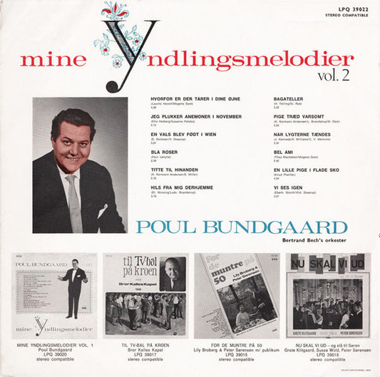 Poul Bundgaard : Mine Yndlingsmelodier Vol. 2 (LP, Album)