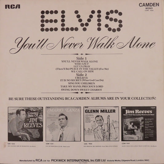 Elvis* : You'll Never Walk Alone (LP, Comp, Mono, Tur)