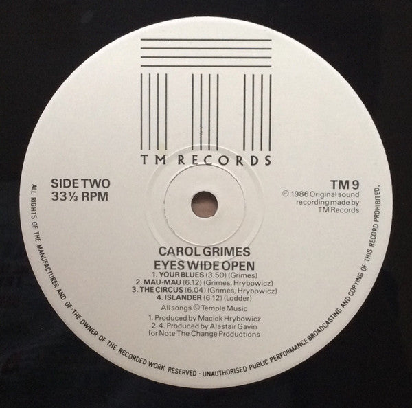 Carol Grimes - Eyes Wide Open (LP) (Very Good (VG)) - Skanderborg Vinyl