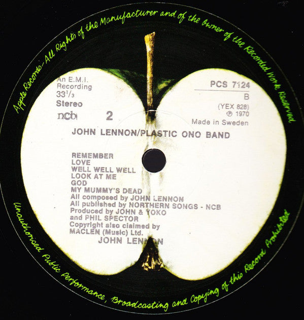John Lennon / Plastic Ono Band* : John Lennon / Plastic Ono Band (LP, Album, RE)