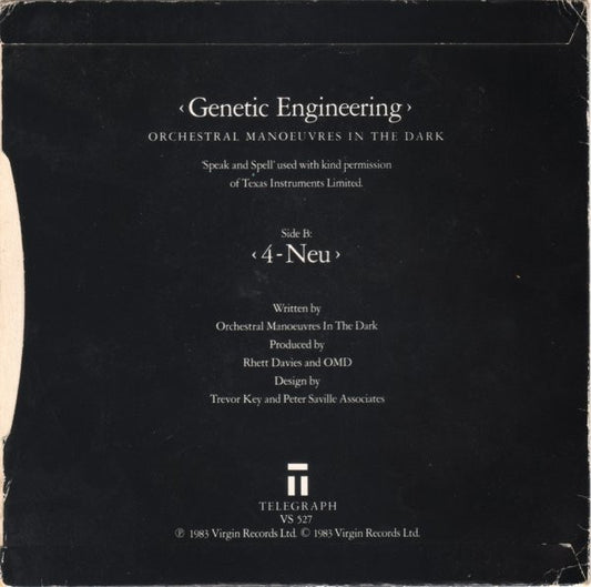 Orchestral Manoeuvres In The Dark : Genetic Engineering (7", Single)
