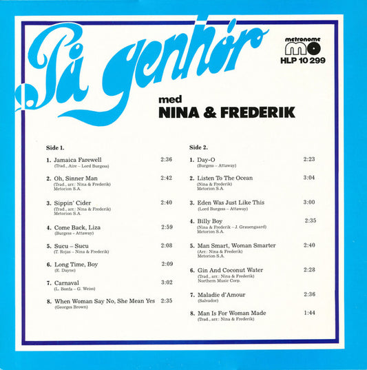 Nina & Frederik : På Genhør Med Nina & Frederik (LP, Comp)