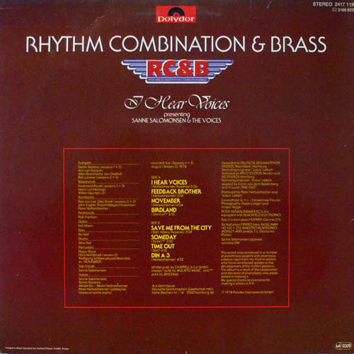 Peter Herbolzheimer Rhythm Combination & Brass : I Hear Voices (LP, Album)