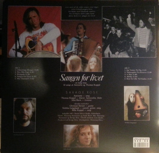 Savage Rose : Sangen For Livet (LP, Album, RE, Gat)
