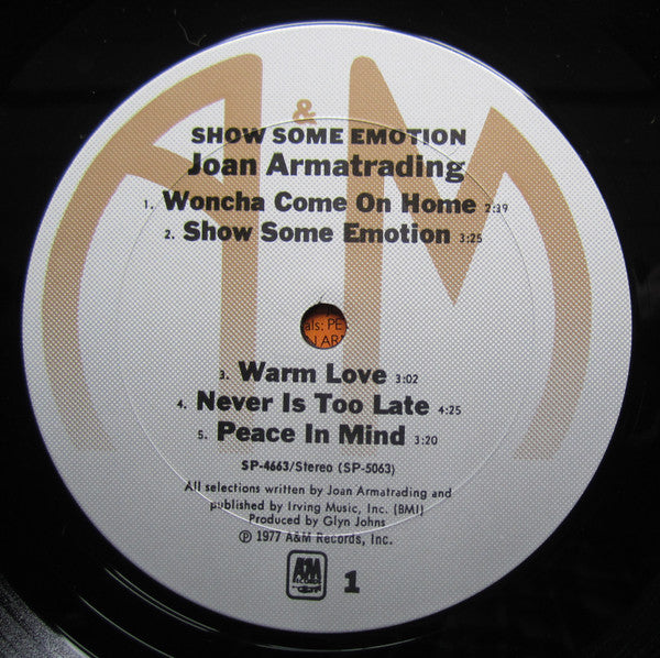Joan Armatrading : Show Some Emotion (LP, Album)