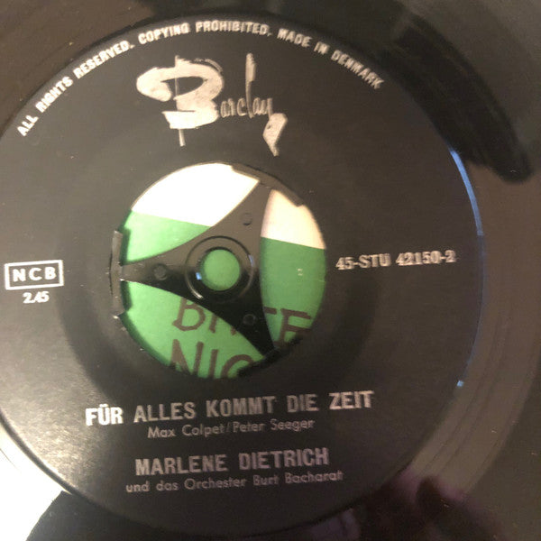 Marlene Dietrich : Bitte, Geh Nicht Fort (7", Single)