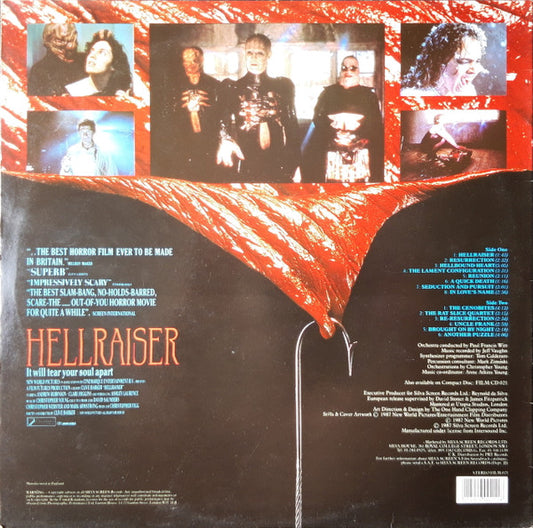 Christopher Young : Hellraiser (Original Motion Picture Score) (LP, Album)
