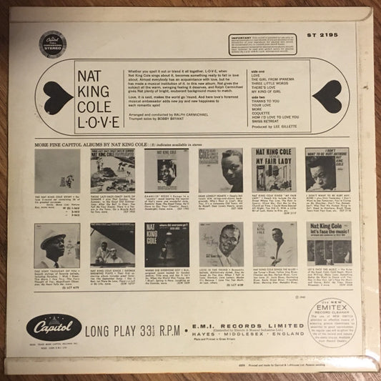 Nat King Cole : L-O-V-E (LP, Ori)