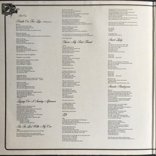 Queen : A Night At The Opera (LP, Album, RE, Gat)