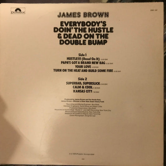 James Brown : Everybody's Doin' The Hustle & Dead On The Double Bump (LP, Album)