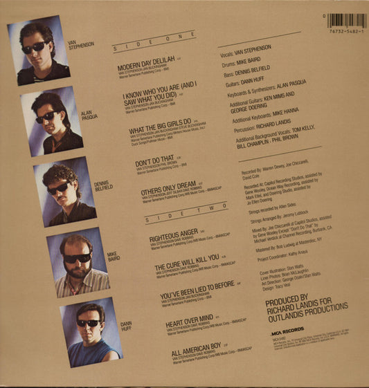 Van Stephenson : Righteous Anger (LP, Album, Pin)