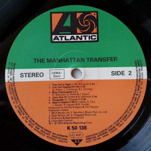 The Manhattan Transfer : The Manhattan Transfer (LP, Album, RE)
