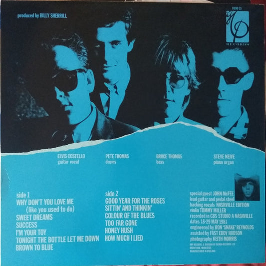 Elvis Costello & The Attractions - Almost Blue (LP) (Very Good Plus (VG+)) - Skanderborg Vinyl