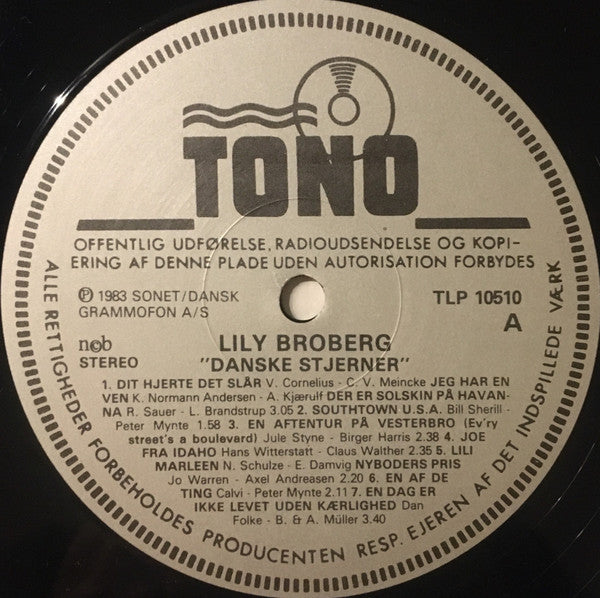 Lily Broberg : Danske Stjerner Vol. 10 (LP, Comp)