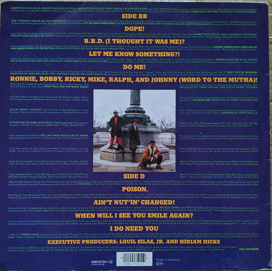 Bell Biv Devoe : Poison (LP, Album)