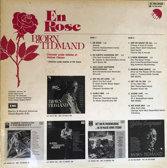 Bjørn Tidmand - En Rose (LP) (Very Good (VG)) - Skanderborg Vinyl