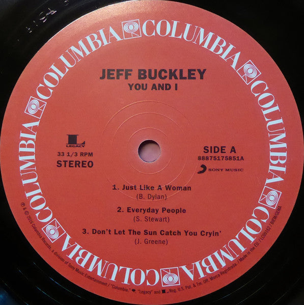 Jeff Buckley : You And I (2xLP, Album, Gat)