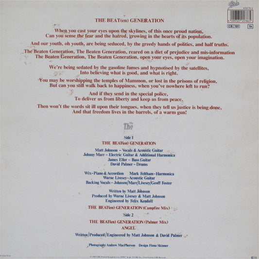 The The : The Beat(en) Generation (12", Maxi)