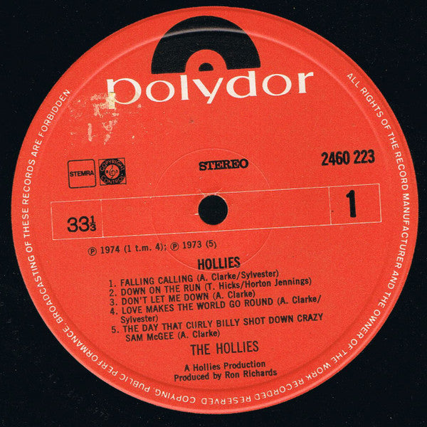 The Hollies : Hollies (LP, Album)