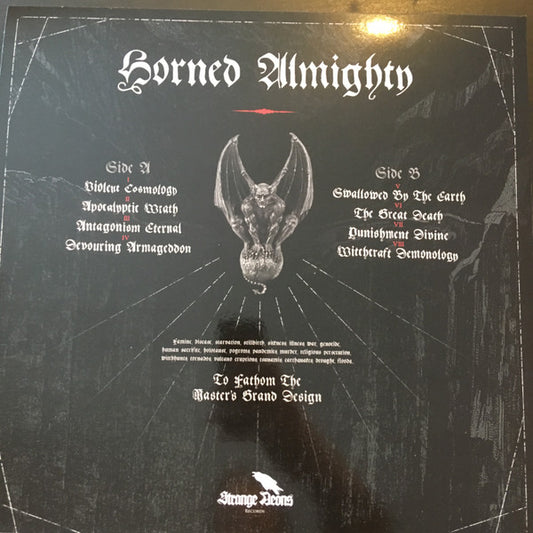 Horned Almighty : To Fathom The Master's Grand Design (LP, Ltd)