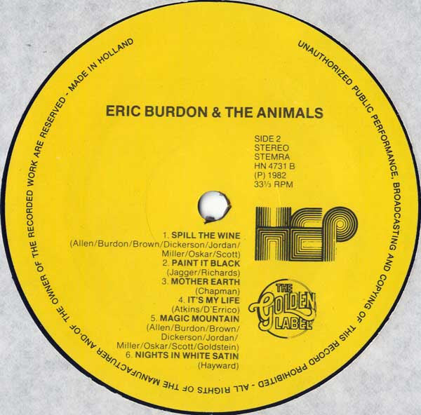 Eric Burdon & The Animals : Eric Burdon & The Animals (LP, Comp)