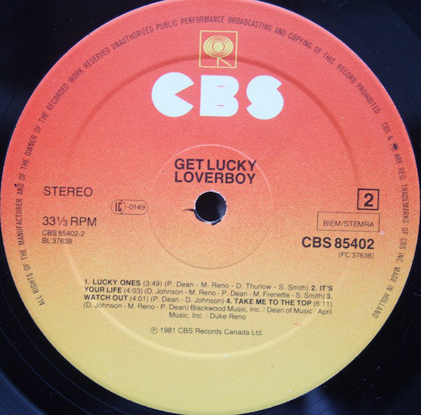 Loverboy : Get Lucky (LP, Album)