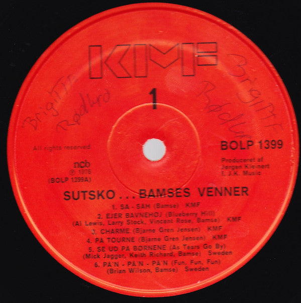 Bamses Venner : Sutsko! (LP, Album)
