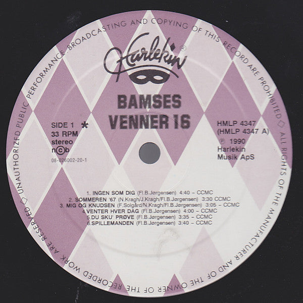 Bamses Venner : 16 (LP, Album)