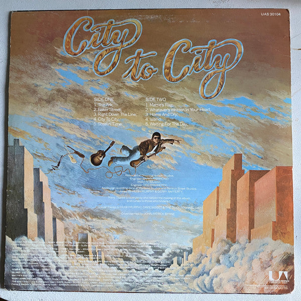 Gerry Rafferty - City To City (LP) (Very Good Plus (VG+)) - Skanderborg Vinyl