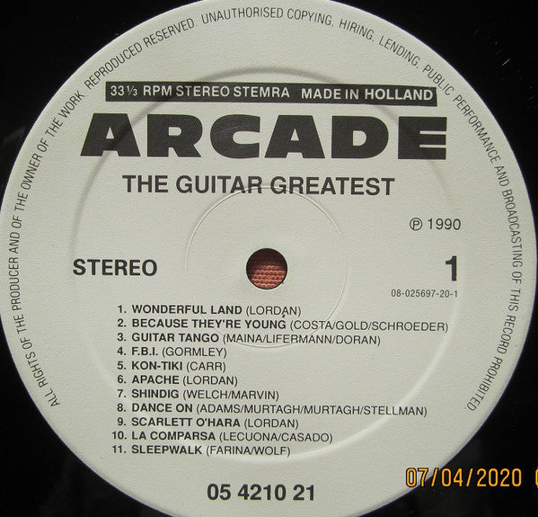 Hans Hollestelle : Guitar Greatest (LP, Album)