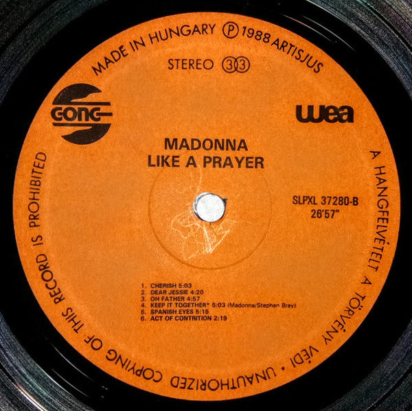 Madonna : Like A Prayer (LP, Album)