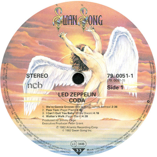 Led Zeppelin : Coda (LP, Album, Gat)