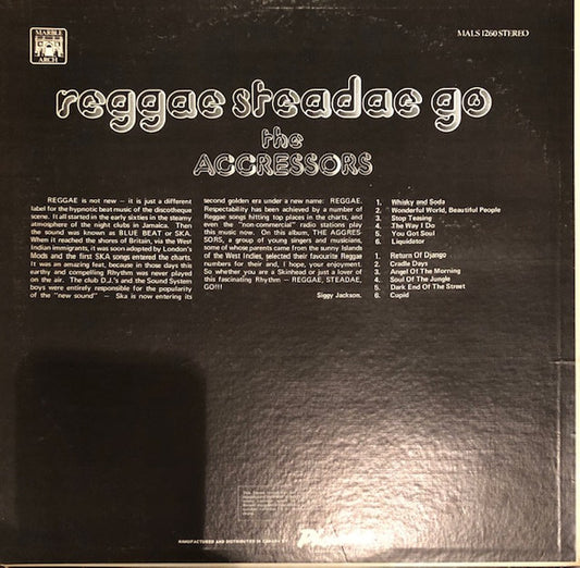 The Aggressors - Reggae Steadae Go (LP) (Very Good Plus (VG+)) - Skanderborg Vinyl