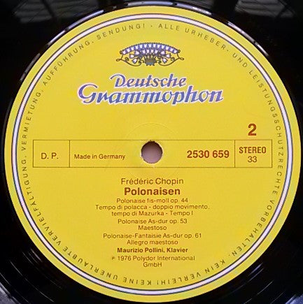 Frédéric Chopin - Maurizio Pollini : Polonaises (LP, RP)