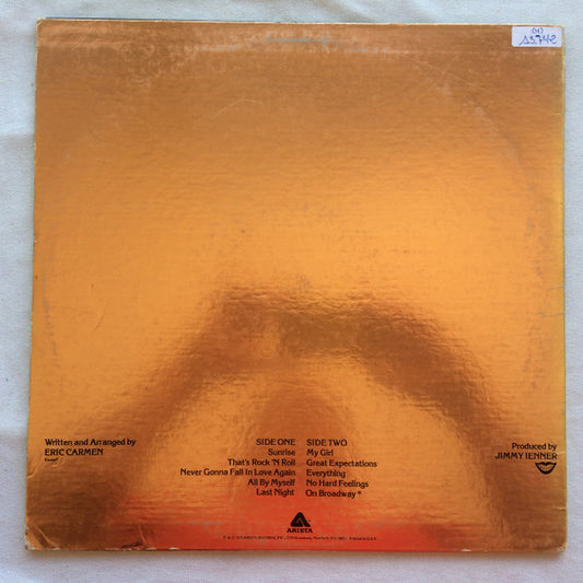 Eric Carmen : Eric Carmen (LP, Album, Kee)
