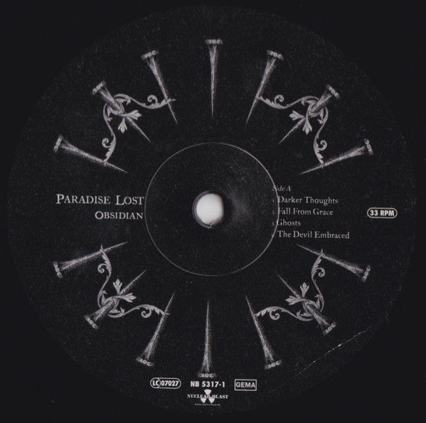 Paradise Lost : Obsidian (LP, Album)