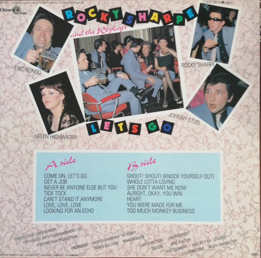 Rocky Sharpe & The Replays : Let's Go (LP, Album)