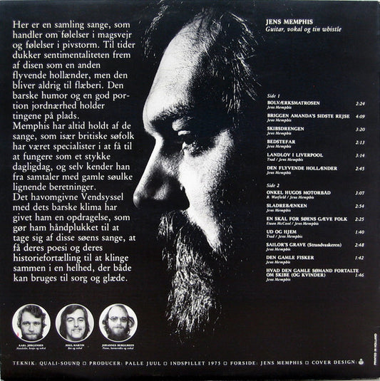 Jens Memphis : Bolværksmatrosen (LP, Album, RE)