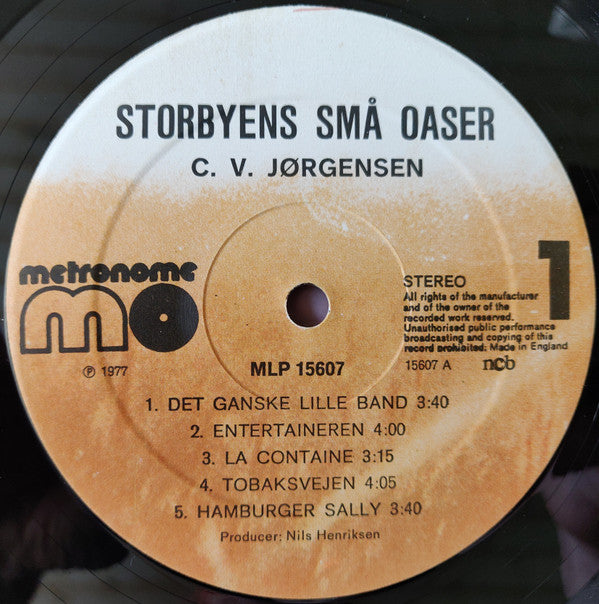 C. V. Jørgensen : Storbyens Små Oaser (LP, Album)