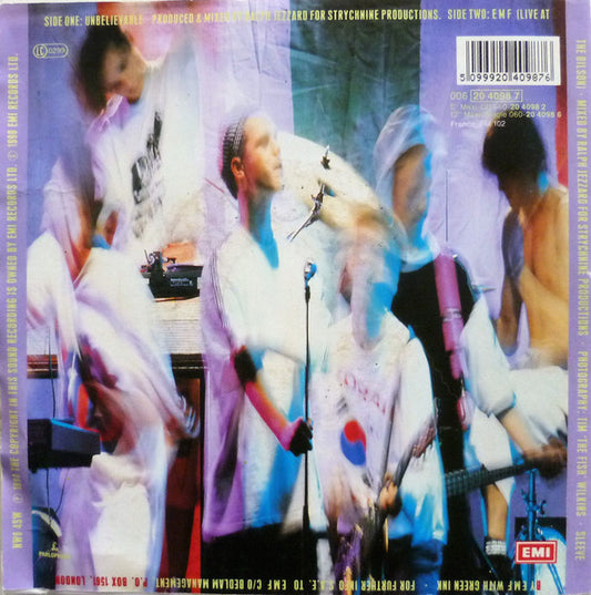 EMF - Unbelievable (7") (Good Plus (G+)) - Skanderborg Vinyl