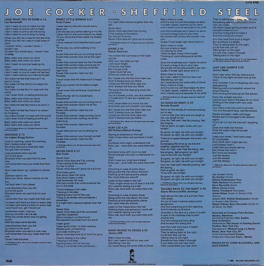 Joe Cocker : Sheffield Steel (LP, Album)